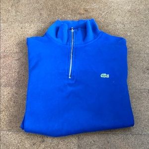 Lacoste half zip royal blue size 5